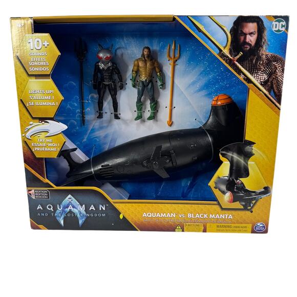 DC Aquaman vs Black Manta Battle Set w/ Submarine & 5 Figures Lot Mera Orm - Picture 3 of 9